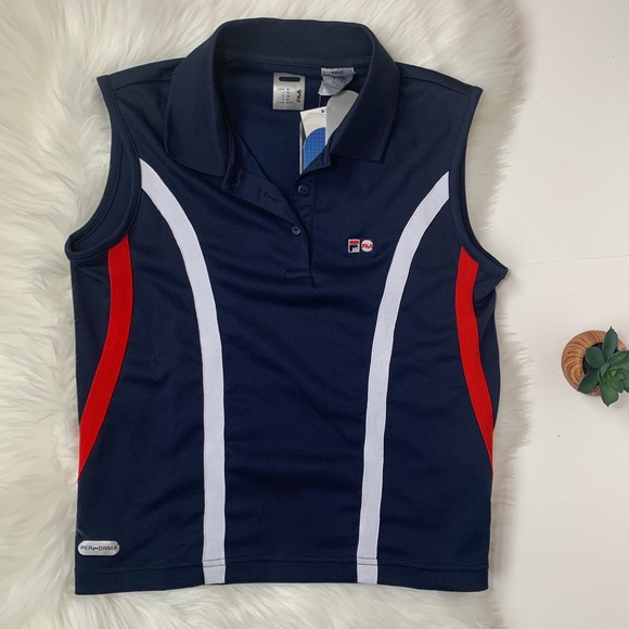 Fila Tops - Fila Performance Vintage Golf Tank Top